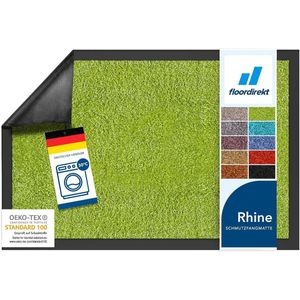 Karat Deurmat - Droogloopmat - Schoonloopmat - Rhine - Lemon Green - 40 x 60 cm