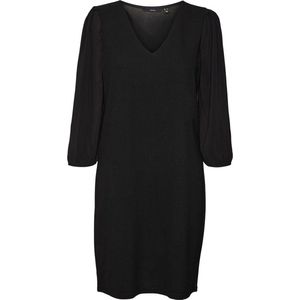 Vero Moda Rith 3/4 Short Dress Black ZWART M