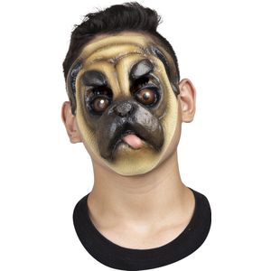 Partychimp Gezichts Masker Hond Halloween Masker voor bij Halloween Kostuum Volwassenen - Latex - One-Size
