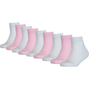 PUMA kids 9P quartersokken roze & wit