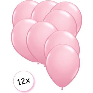 Premium Quality Ballonnen Baby Roze 12 stuks 30 cm