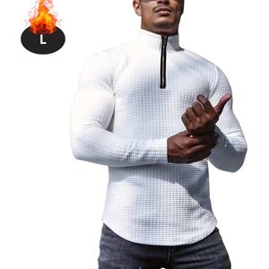 Bovista Quarter Zip Heren - Sweater - Sweaters - Hoodie - Warme Trui - Vest - Lang - Coltrui - Wit - L
