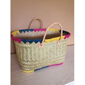 Artifiel Boho / Bohemian tas, strandtas met kleur