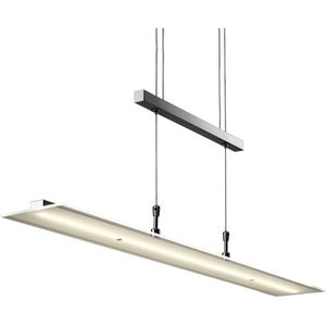 B.K.Licht - Glazen Hanglampen voor binnen - eetkamer - dimbaar - hoogte verstelbaar - LED hanglamp - pendellamp - 3.000K - 1.600lm - 21W LED