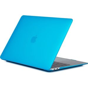 Mobigear Laptophoes geschikt voor Apple MacBook Air 13 Inch (2018-2020) Hoes Hardshell Laptopcover MacBook Case | Mobigear Matte - Blauw - Model A1932 / A2179 / A2337