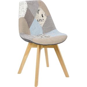 Rootz Eetkamerstoel - Ergonomische stoel - Scandinavische stijl - Comfortabele zit - Stabiel en robuust - Vloervriendelijk - 48 cm x 42 cm x 82 cm