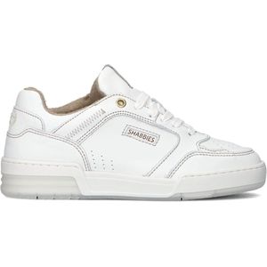 Shabbies Revin Contra Sneakers Dames - Leren Sneaker - Wit - Maat 42