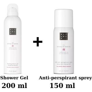 Rituals of Sakura - Duo Set Shower Gel 200 ml + Anti Perspirant Spray 150 ml + Gift bag