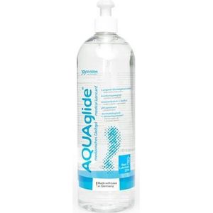 Joydivision - AQUAglide Waterbasis Glijmiddel - 1000 ml - Waterbasis - Vrouwen - Mannen - Smaak - Condooms - Massage - Olie - Condooms - Pjur - Anaal - Siliconen - Erotisch