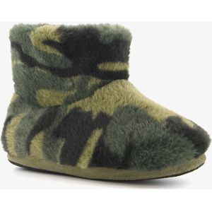 Thu!s kinder sloffen met camouflage print - Groen - Pantoffels - Maat 28/29