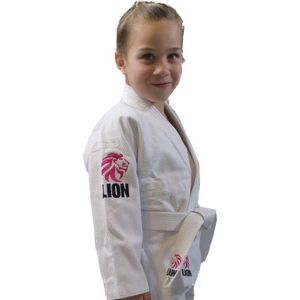 Judopak - meisjes -wit - Lion 350 Kids girls - maat 80