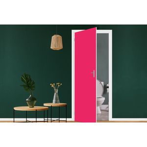 Deursticker Karmijn - Kleuren - Palet - Roze - 85x215 cm - Deurposter