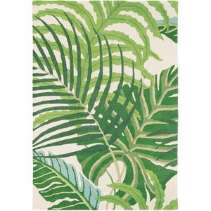 Sanderson - Manila Green 46407 Vloerkleed - 250x350  - Rechthoek - Laagpolig Tapijt - Modern - Beige, Groen