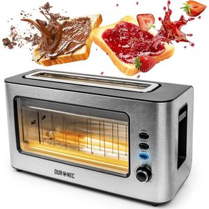 Broodrooster - 1500W - Toaster - 3 In 1 - 6 Niveaus - Ontdooien - Opnieuw Opwarmen - Kruimellade