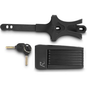 RFR Opvouwbaar slot - Fietsslot - Extra veilige sluitcilinder - Incl. twee sleutels en houder - 700 mm - Zwart
