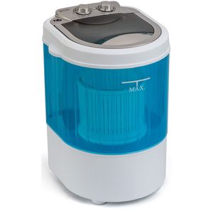 BluMill Mini Wasmachine - Camping Wasmachine - Kleine Wasmachine met Centrifuge - Ideaal voor Studenten & camping - Energiezuinig - 3kg Laadvermogen