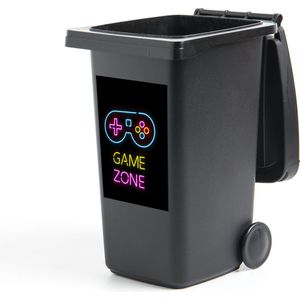Container sticker Controller - Game - Neon - Zwart - Quotes - Game zone - 40x60 cm - Kliko sticker