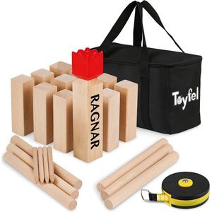 Toyfel Ragnar – XXL Kubb Spel Volwassenen – Buitenspel – Beukenhout FSC®