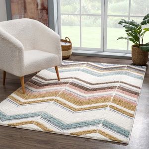 Flycarpets Solace Hoogpolig Vloerkleed - Multi - 120x170 cm