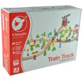 Classic World Trein Set - 75 Stukken - Hout