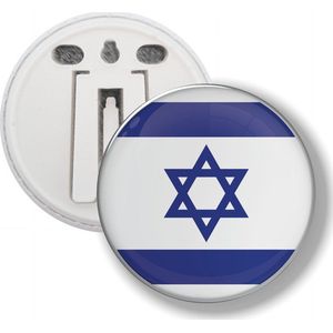 Button Met Clip - Vlag Israel