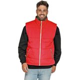 Basic bodywarmer rood voor heren - winddichte mouwloze sport vesten 2XL (44/56)