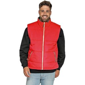 Basic bodywarmer rood voor heren - winddichte mouwloze sport vesten M (38/50)