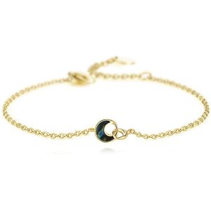 Armband Dark Moon - S925 Zilver met 18 karaats goud