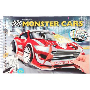 Depesche - Monster Cars pocket kleurboek