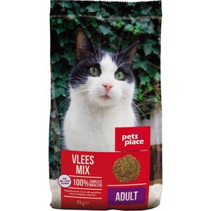 Pets Place Kat Adult - Kattenvoer - Vleesmix - 4 kg