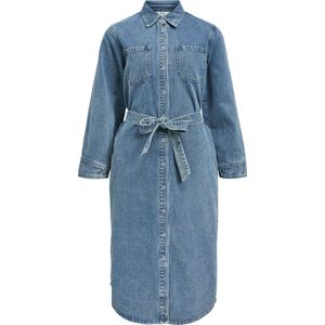 Object Jurk Objdayan Re Denim Shirt Dress 1 23045966 Medium Blue Denim Dames Maat - XS