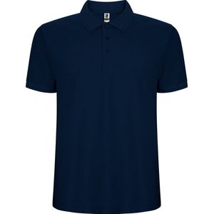 Donker Blauwe heren unisex Polo korte mouwen Pegaso merk Roly maat S