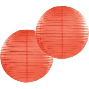 3x stuks luxe bol vorm party lampion oranje dia 50 cm - Holland feestartikelen en versieringen