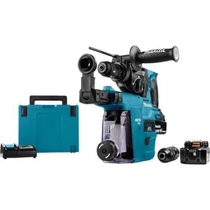 Makita DHR243RTJW 18V Accu SDS-PLUS Boor- En Combihamer + Stofafzuiging 2x 5.0Ah In Mbox