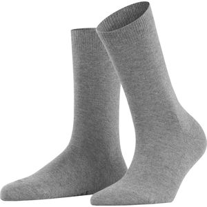 FALKE Family duurzaam katoen sokken dames grijs - Maat 35-38