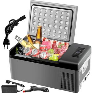 Empire's Product Coolbox - Koelbox 15L - Elektrische coolbox - Draagbare Mini Koelkast - Draagbare Auto Vriezer 12/24 Volt - Zwart