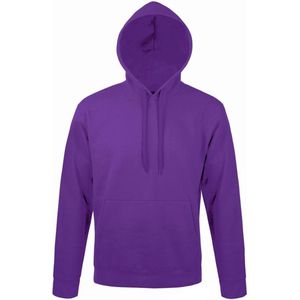 SOLS Snake Unisex Hooded Sweatshirt / Hoodie (Donkerpaars)