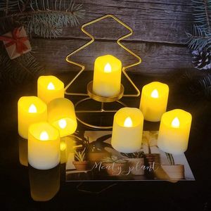 Synergy - Oplaadbare waxinelichtjes - LED Waxinelichtjes - 6 stuks - Met afstandsbediening - Flikkeren - Oplaadbare kaarsen - Oplaadbare theelichtjes
