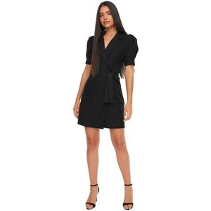 Trendyol Geweven Mini-Jasje Met Zwarte Riem En Riem Twoss20El0236