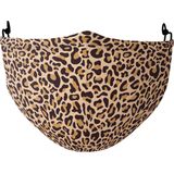 I-total Mondkapje Leopard Polyester Oranje/zwart One-size