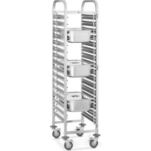 Royal Catering Dienbladenwagen - 16 GN inschuifbare dienbladen