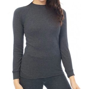 Heatkeeper Thermo shirt dames - Lange mouw - Antraciet - L - Antracite