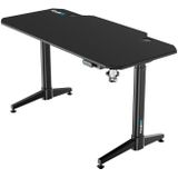 Fourze D1400-E, gaming bureau / game desk, Verstelbaar, Zwart / Zwart
