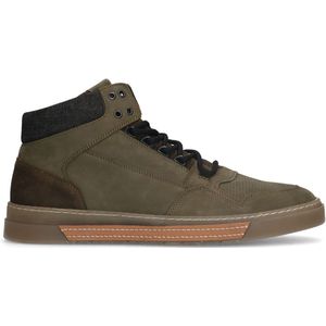 Manfield Suède Sneakers Groen