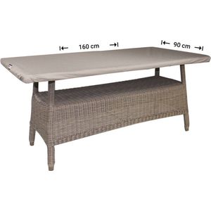 Raffles Covers Beschermhoes tuintafel - 160 x 90 H: 5 cm - RTT16090 - Waterdicht | Solution Dyed | UV-bestendig | Elastisch trekkoord | Airvents - Tuintafelhoes