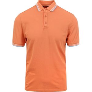 Suitable - Kick Polo Oranje - Modern-fit - Heren Poloshirt Maat M