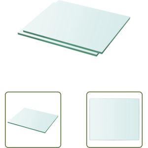 The Living Store Glazen Schap - 30 x 20 (L x B) - 8 mm Dikte - 15 kg Draagvermogen