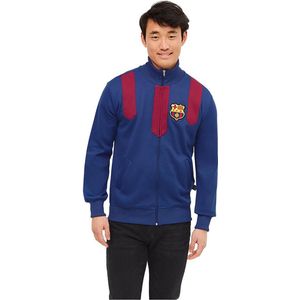 BARÇA Vintage Halve Rits Sweatshirt Heren - Navy - XL