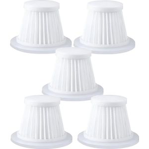 5x Auto stofzuiger filter wasbaar (39 x 52mm) geschikt voor kruimelzuiger / mini zuiger