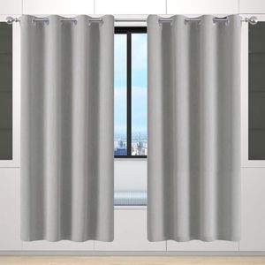 Verduisteringsgordijn 100 x 120 cm - Warmte-isolerend en Geluidsreducerend (2 Stuks) - Ideaal voor Woonkamer en Slaapkamer